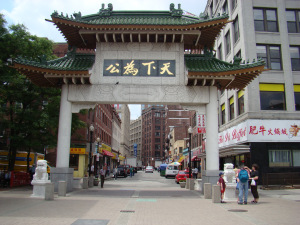 Boston's Chinatown gate