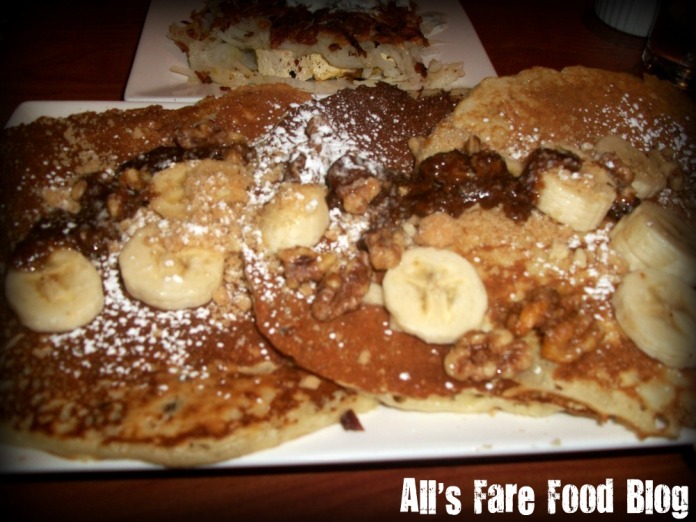 Mixed grain pancakes at Blue's Egg