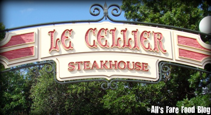 Le Cellier signage at Epcot