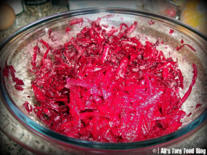 Beet-1 Grated beets for cupcakes