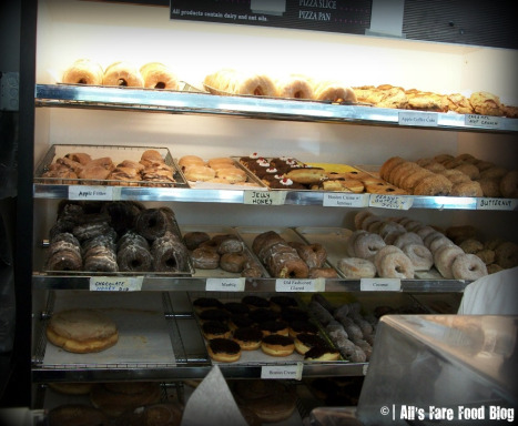 Donut selection at Kane's Donuts