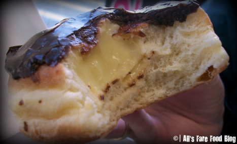 Boston Creme donut from Kane's Donuts