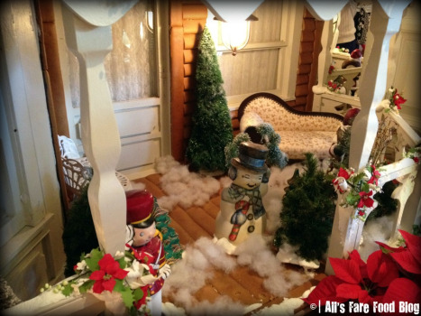 One of the porches of the gingerbread house