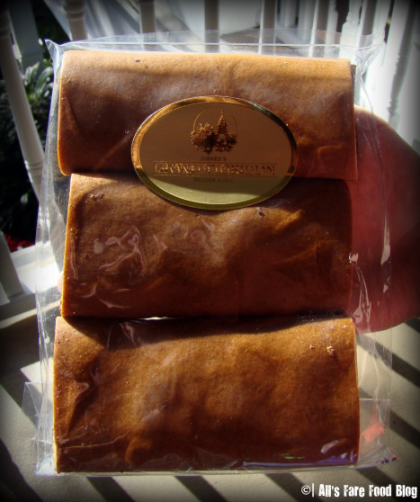 Chocolate-covered gingerbread shingles from the Grand Floridian