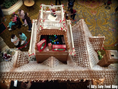 Another shot of the Grand Floridian gingerbread house from above