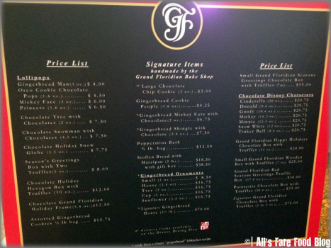 Goodies available for sale inside the house