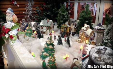 Little Christmas village outside the Gingerbread House
