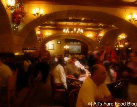 Seating area at Le Cellier