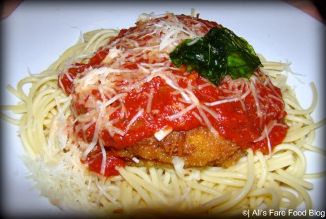 Chicken parmigiana at Tony's Town Square