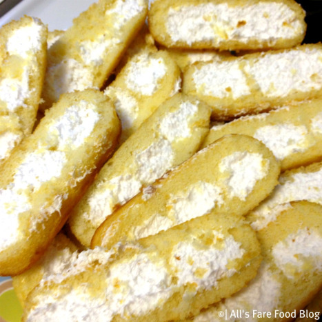 Cut twinkies ready for layering in the tiramisu