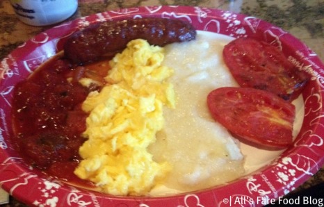 African breakfast at the Mara