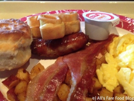 Standard adult sampler breakfast platter
