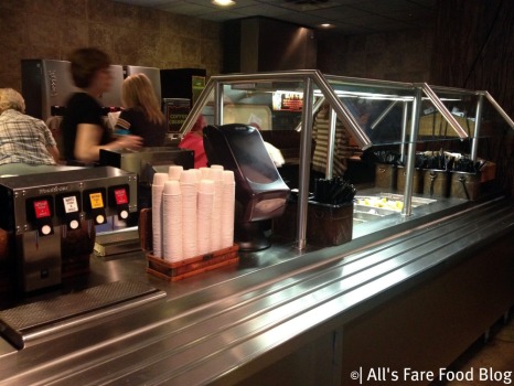 Condiments bar at the Mara