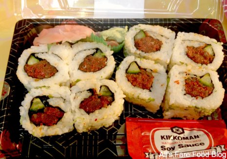 Spicy salmon roll at Sunshine Seasons, Epcot