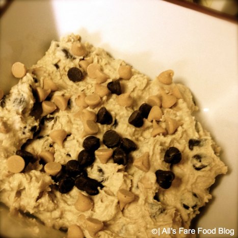 White bean cookie dough dip