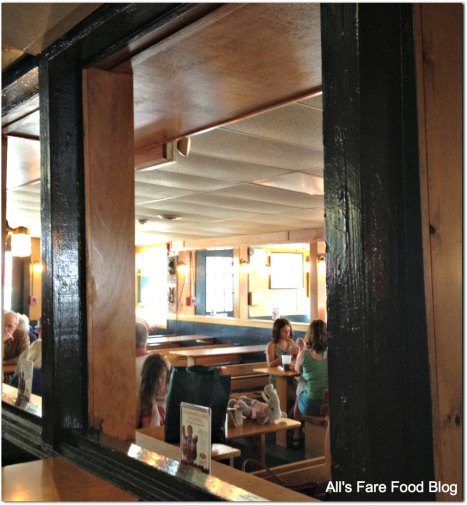 Finding a seat in the old dining room