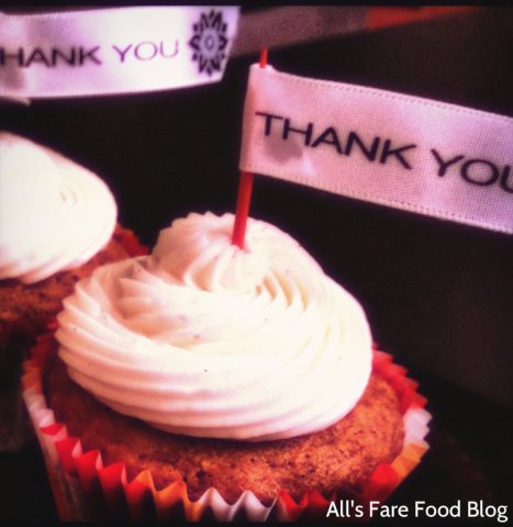 Thank you carrot cupcakes