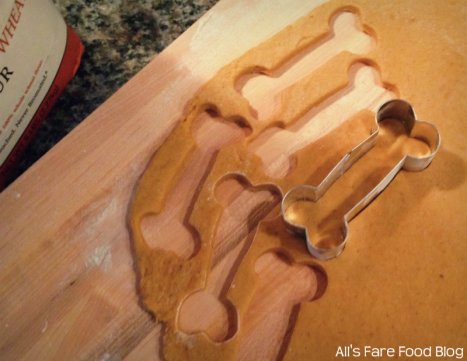 Cutting out the dog treats