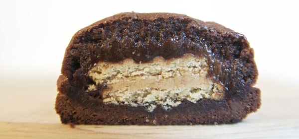 Nutter Butter stuffed cookie